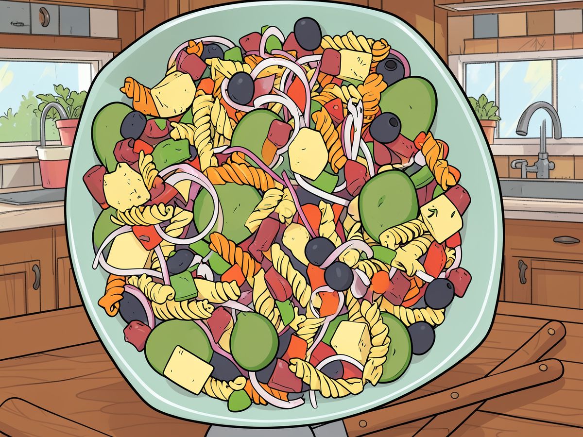 Pasta Salad with Homemade Dressing